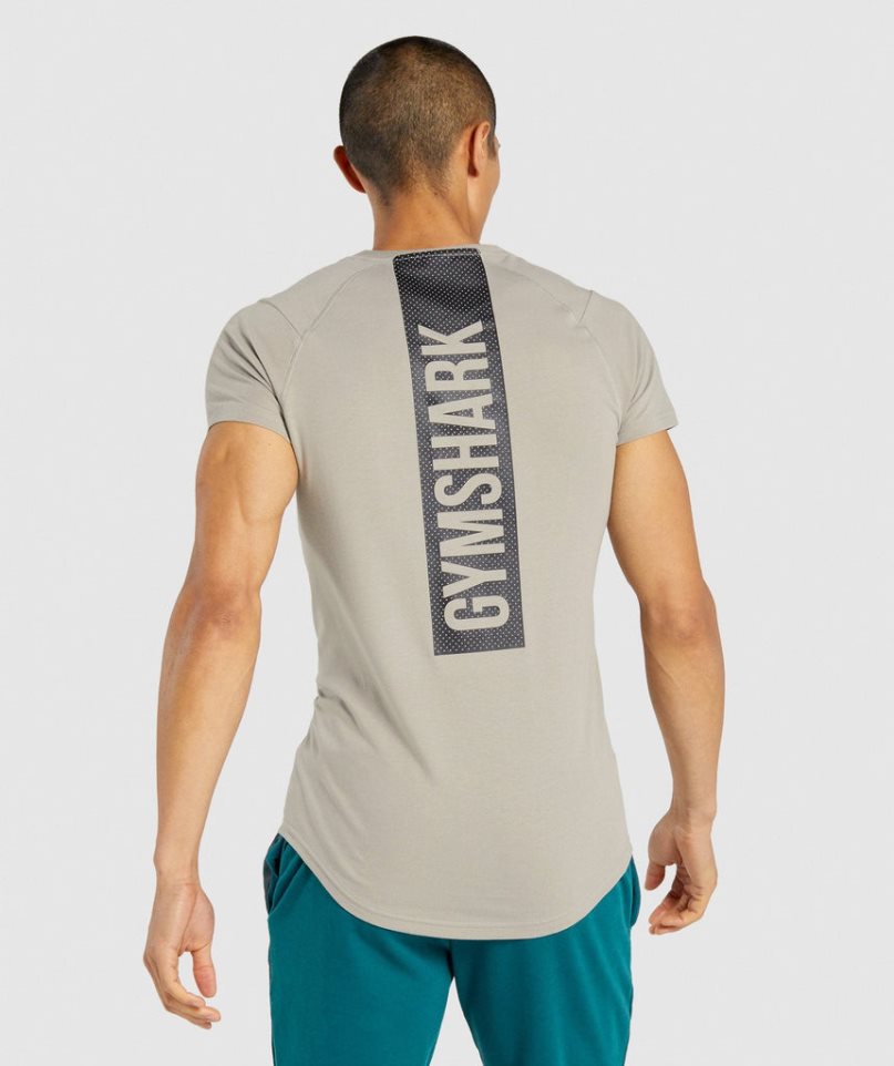 Men\'s Gymshark Bold T-Shirts Grey | NZ 9ZIUSM